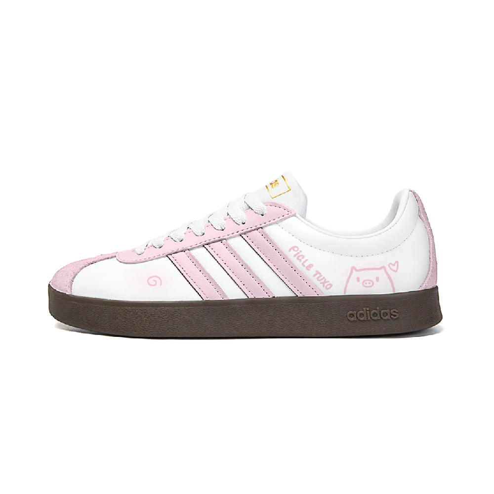 Adidas Neo VL Court 2.0 Skateboard Shoes Unisex Low top White/Pink