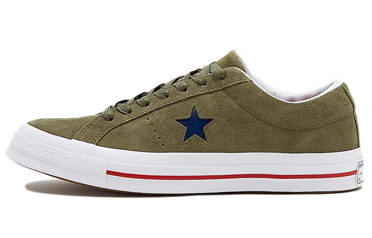 Converse One Star Non Slip Wear resistant Casual Skateboarding Shoes Unisex Green