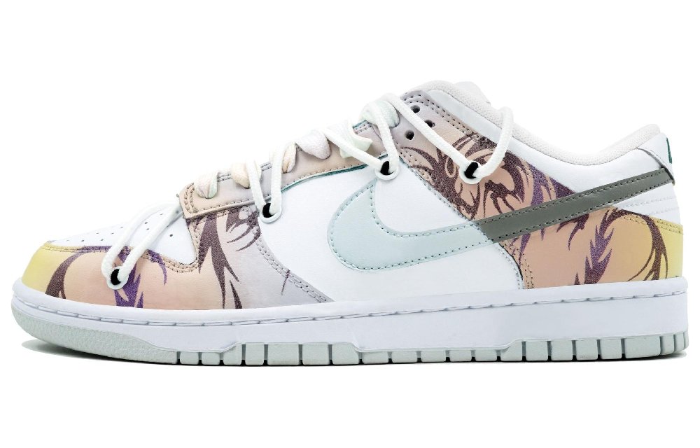 Nike Dunk Skateboard Shoes Men Low-Top Pink Purple