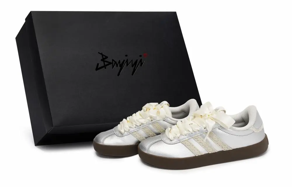 Adidas Vl Court 3.0 German Army Trainers Unisex Low top Beige/Silver