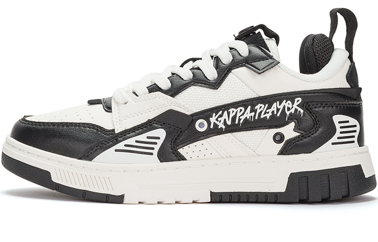 Kappa Low Top Skateboard Shoes Unisex Black White