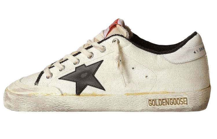 Golden Goose Super Star Low top Stylish Skateboarding Shoes Men's White Black