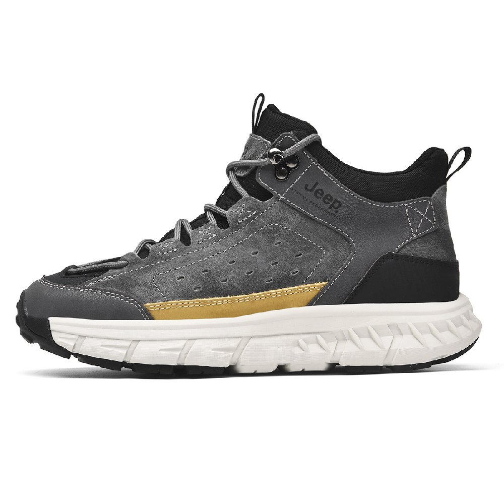 Jeep High Top Outdoor Shoes Men's Gray