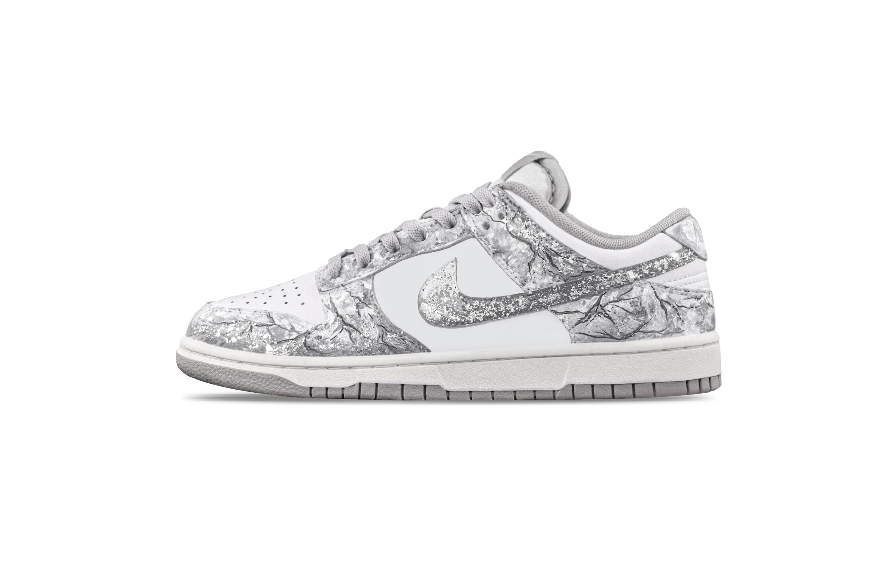 Nike Dunk Galaxy Time Balance Low Top Skateboard Shoes Unisex Gray White