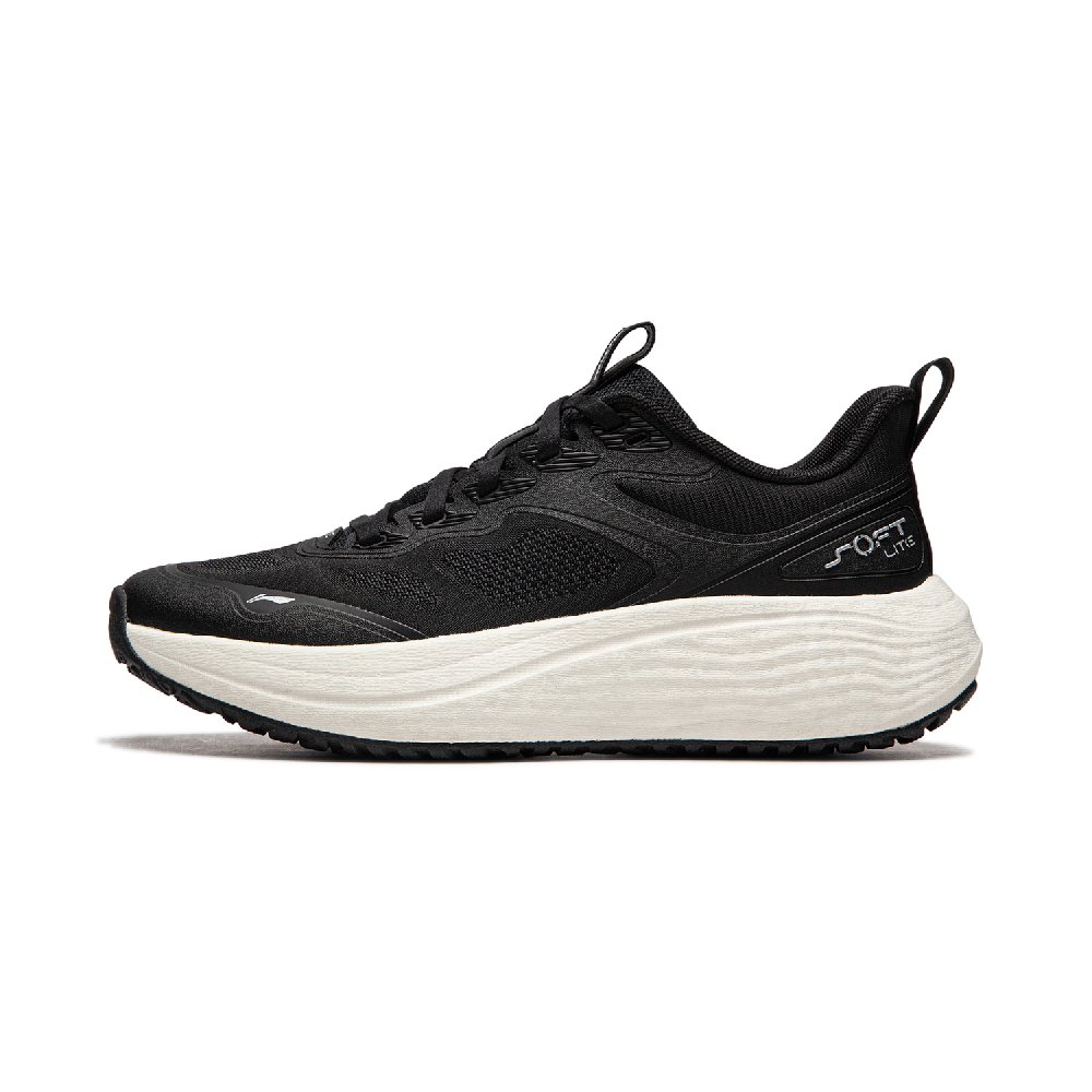 LiNing Soft Lite Wear-resistant Lightweight Breathable And Non-slip. Low-Top Casual Shoes Women's Black