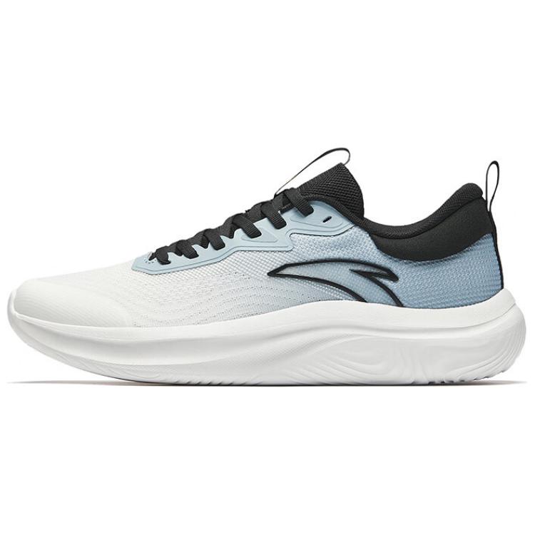 Anta Breathable And Lightweight Low Top Casual Running Shoes Men's White Black Blue