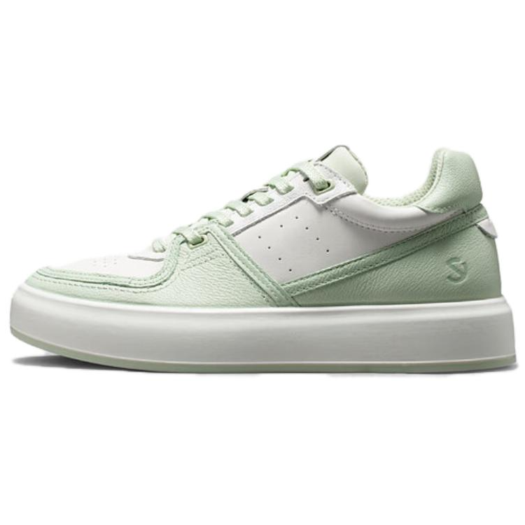 Ecco Wear-Resistant Low-Top Skateboard Shoes Women's Matcha Green