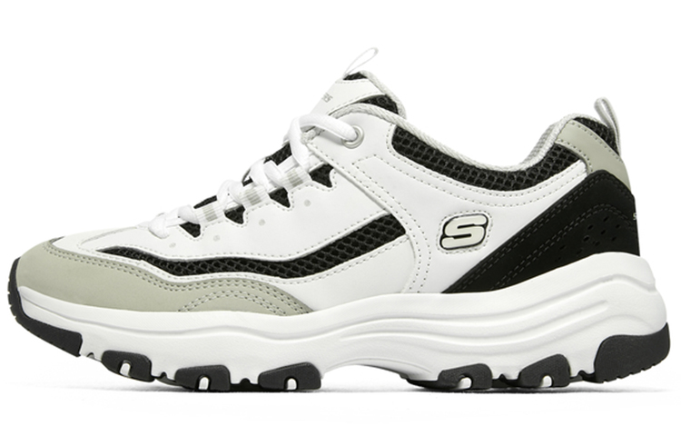 Skechers Arch Fit D'Lites 'White Black Beige' Women's