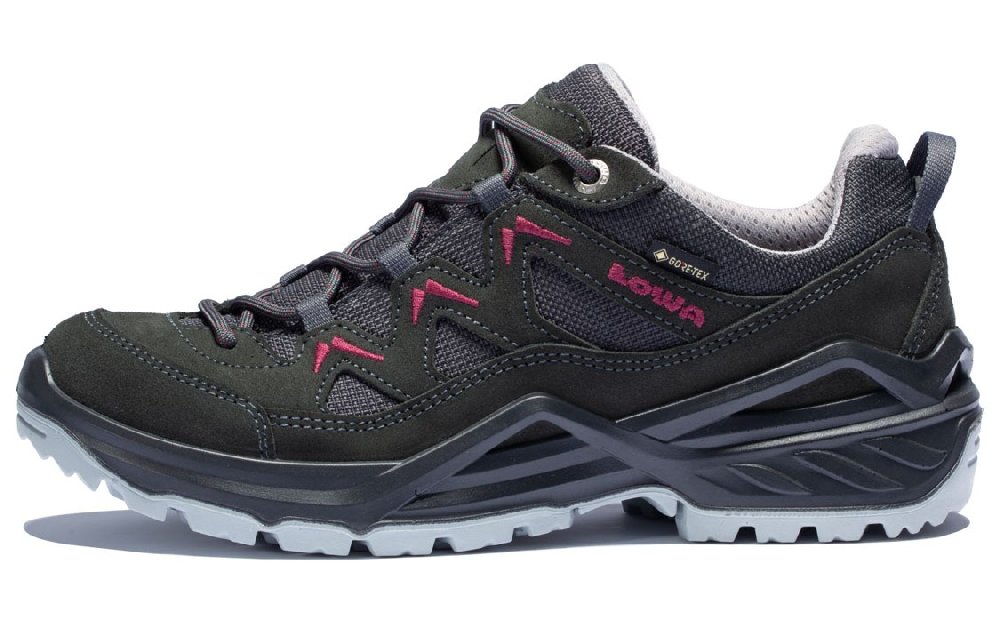 Lowa Hiking / Trekking Shoes Women's Low-Top Smoke Gray/Bright Red