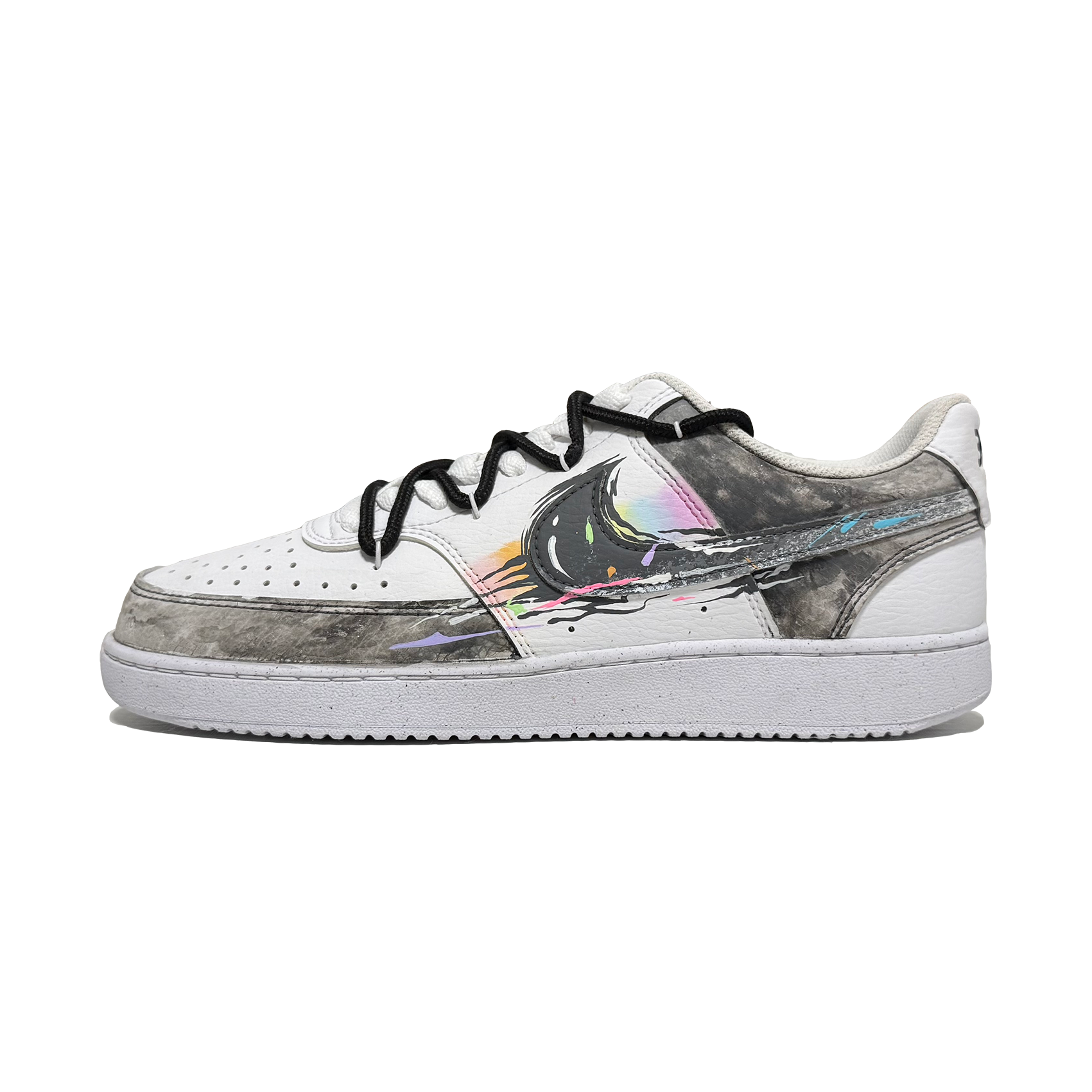 Nike Court Vision 1 Imperfect Ego Cushioning Low top Skateboard Shoes Unisex Gray