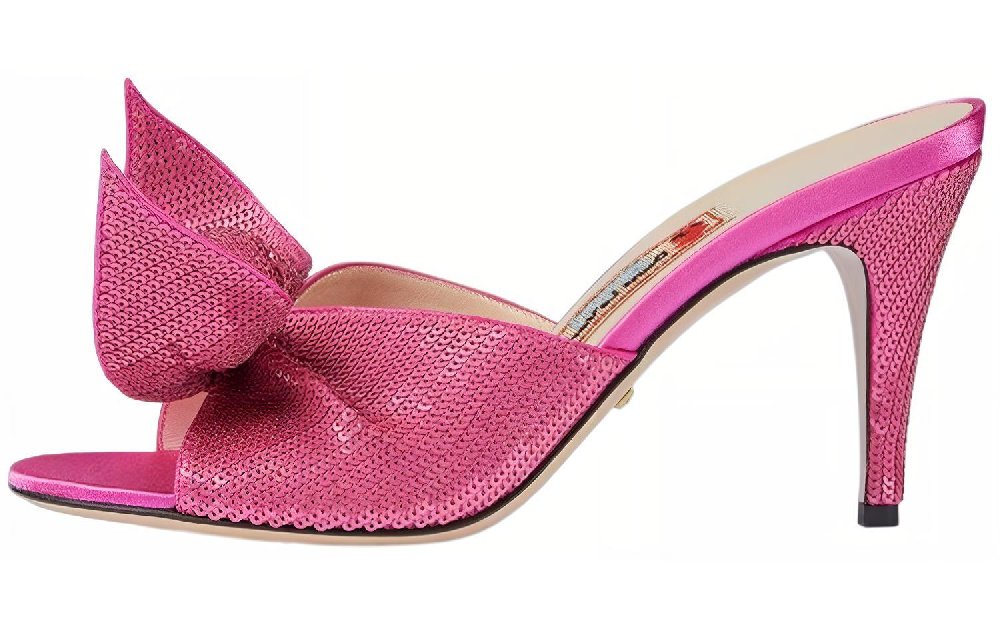 GUCCI Quick Dry Slide Slippers Women's Fuchsia Year Of The Rabbit Limited Edition