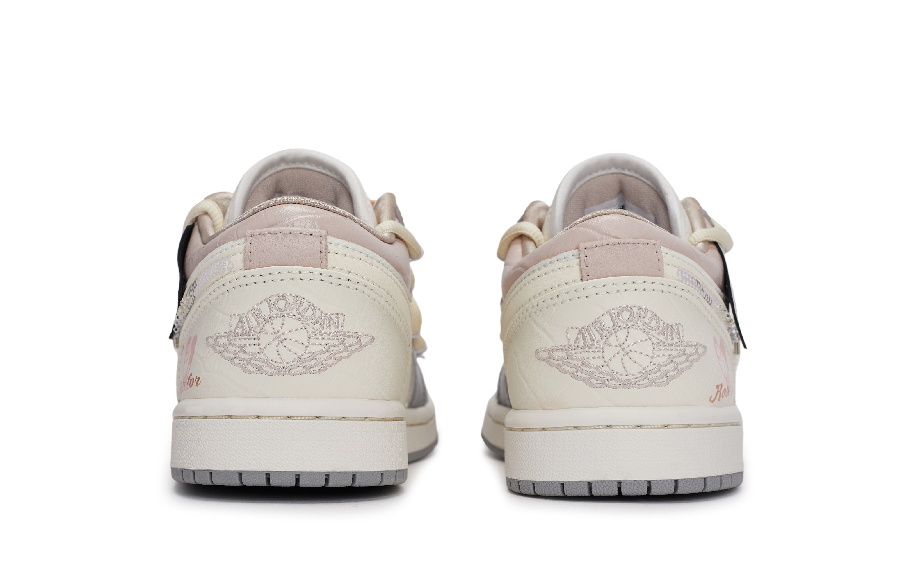 JORDAN Air Jordan 1 Vintage Basketball Shoes Unisex Low top Gray/White/Pink купить в интернет-магазине Yoocart с быстрой доставкой по России.