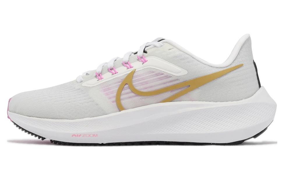 Nike Pegasus 39 White Wheat Gold Pink Women's