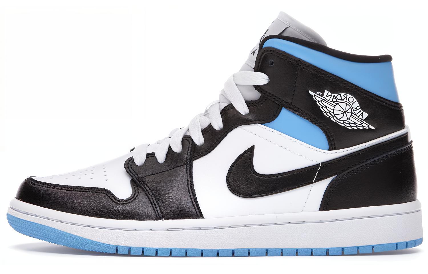 Air Jordan 1 Mid 'University Blue Black White' Women's купить в интернет-магазине Yoocart с быстрой доставкой по России.