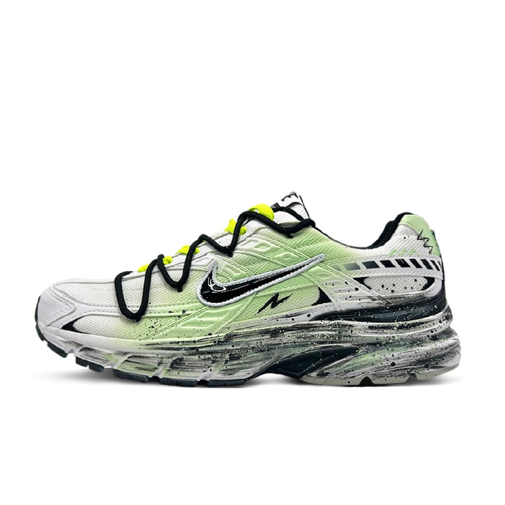 Nike Initiator Cushioning, Abrasion Resistant, Breathable, Lightweight Low Top Running Shoes Unisex Neon Green