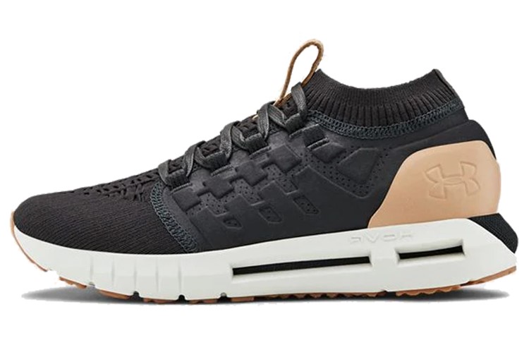 Under Armour HOVR Phantom Cushioning Wear-Resistant Breathable Supportive Mid-Top Running Shoes Unisex Jet Ash