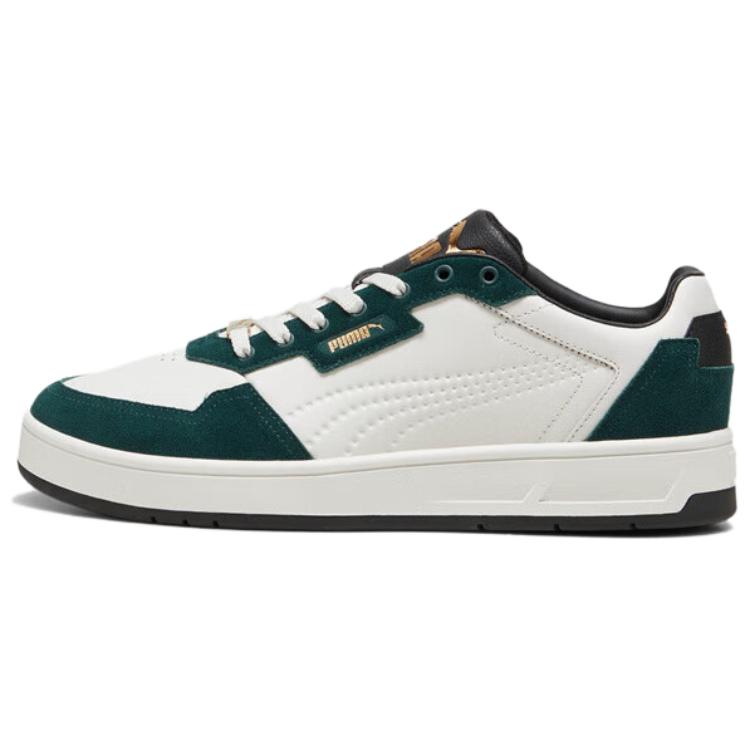 PUMA Anti Slip Wear Resistant Low Top Skateboard Shoes Unisex White Green