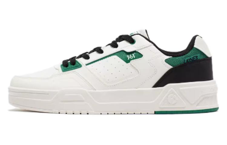 361° Slip-Resistant Low-Top Skateboard Shoes Men's White Green