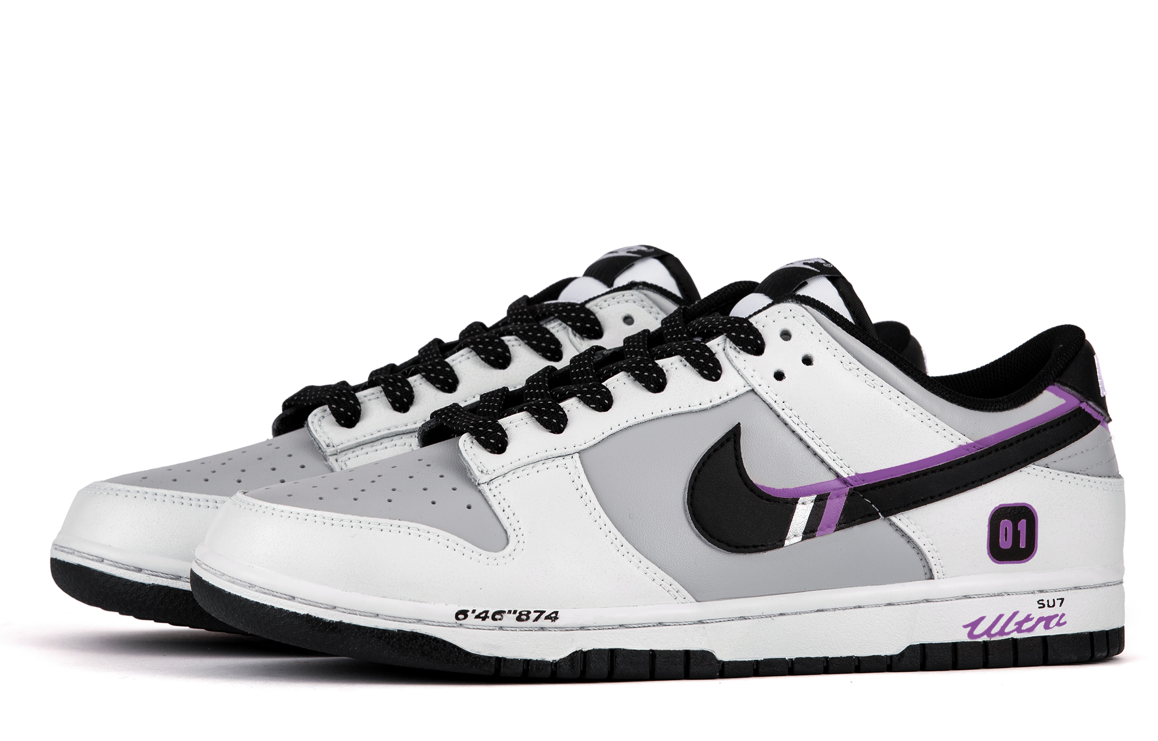 Nike Dunk Low Retro'Panda White Black' Wear resistant And Lightweight Low Top Skateboard Shoes Unisex Racing Purple купить в интернет-магазине Yoocart с быстрой доставкой по России.