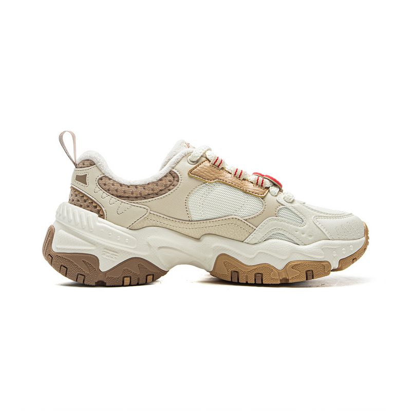 LiNing Brown Sugar Cushioning, Slip Resistant, Abrasion Resistant Support Low top Casual Shoes Women's Khaki купить в интернет-магазине Yoocart с быстрой доставкой по России.