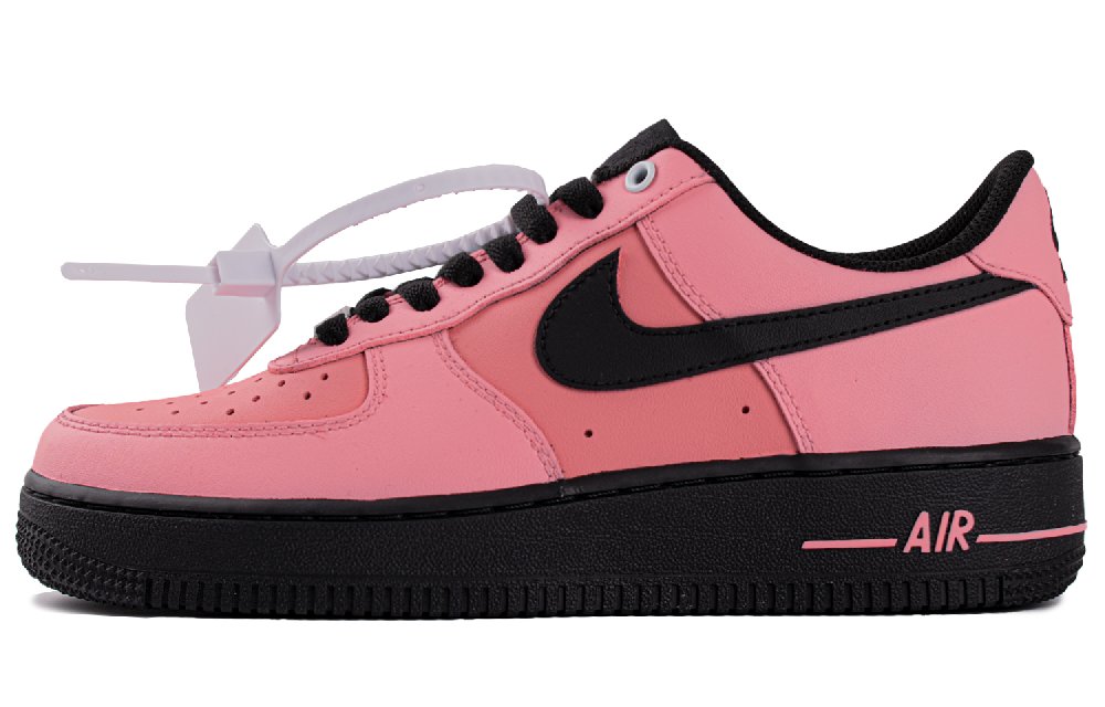 Nike Air Force 1 Sweetheart WS Height Increasing Low Top Skateboard Shoes Women's Black Pink