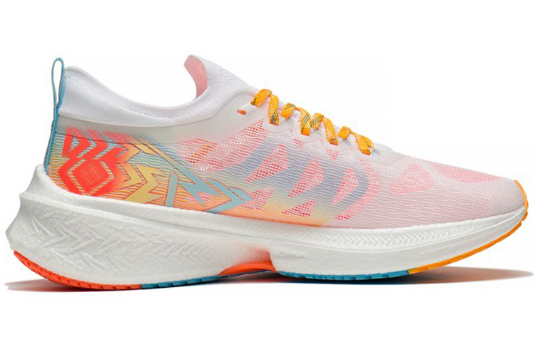 LiNing Cushioning, Slip Resistant, Abrasion Resistant, Breathable, Rebound Low Top Running Shoes Men's White Pink Blue купить в интернет-магазине Yoocart с быстрой доставкой по России.