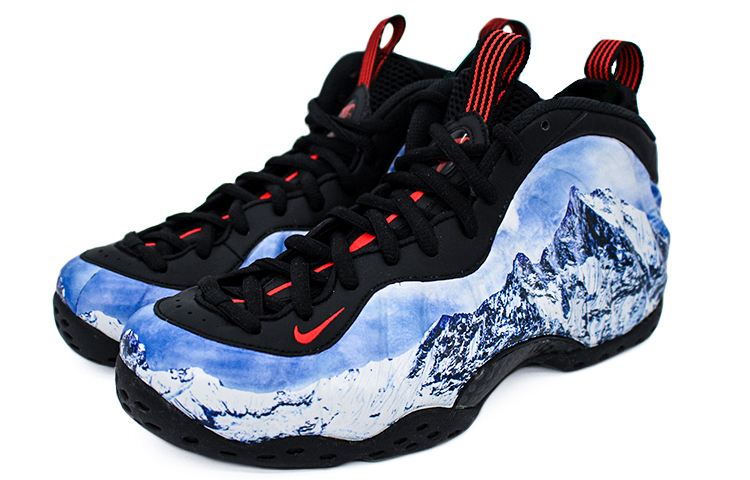 Nike Foamposite One Mid top Vintage Basketball Shoes Men's White Blue купить в интернет-магазине Yoocart с быстрой доставкой по России.
