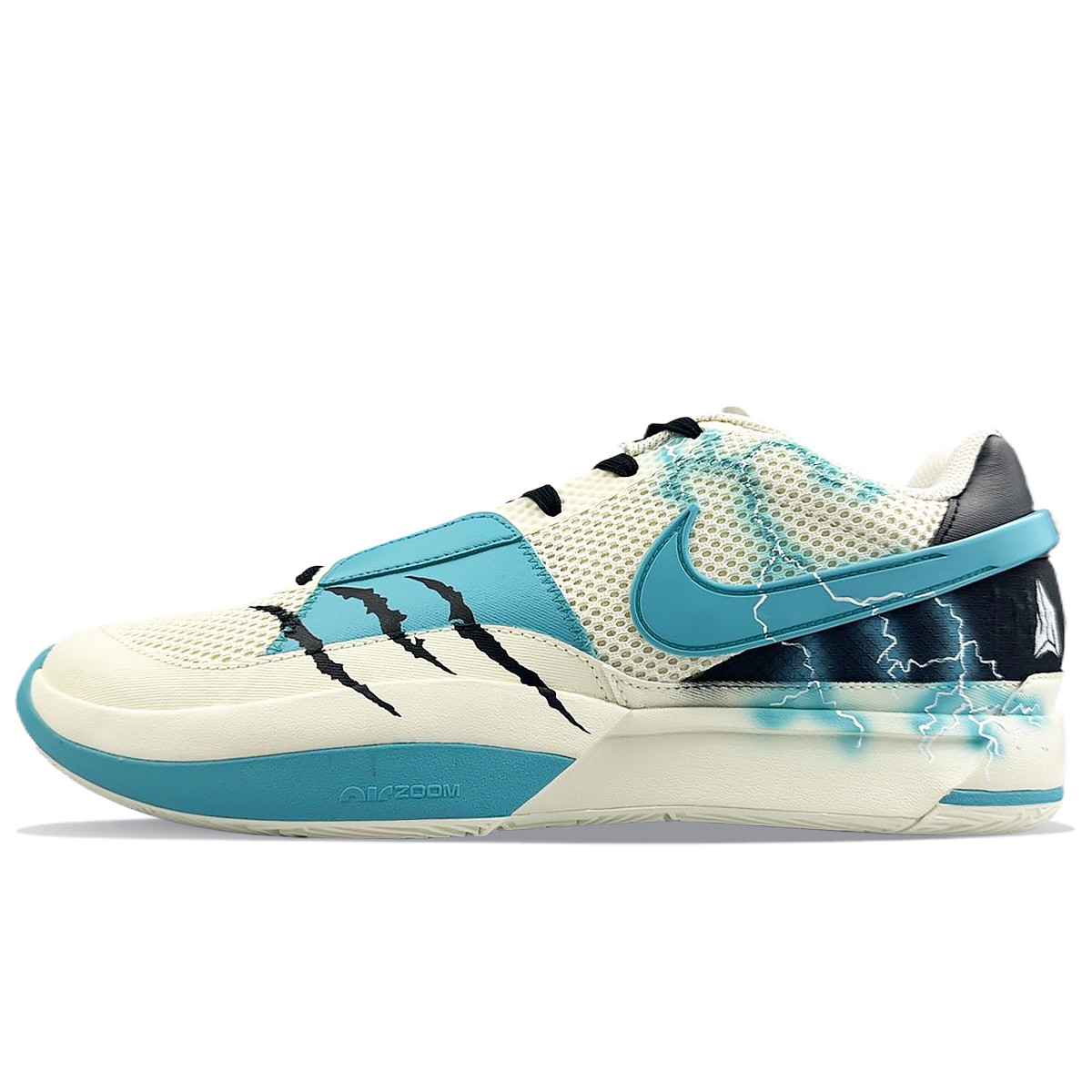 Nike Ja 1 Anti-Slip Wear-Resistant Low-Top Basketball Shoes Men's Yellow Blue