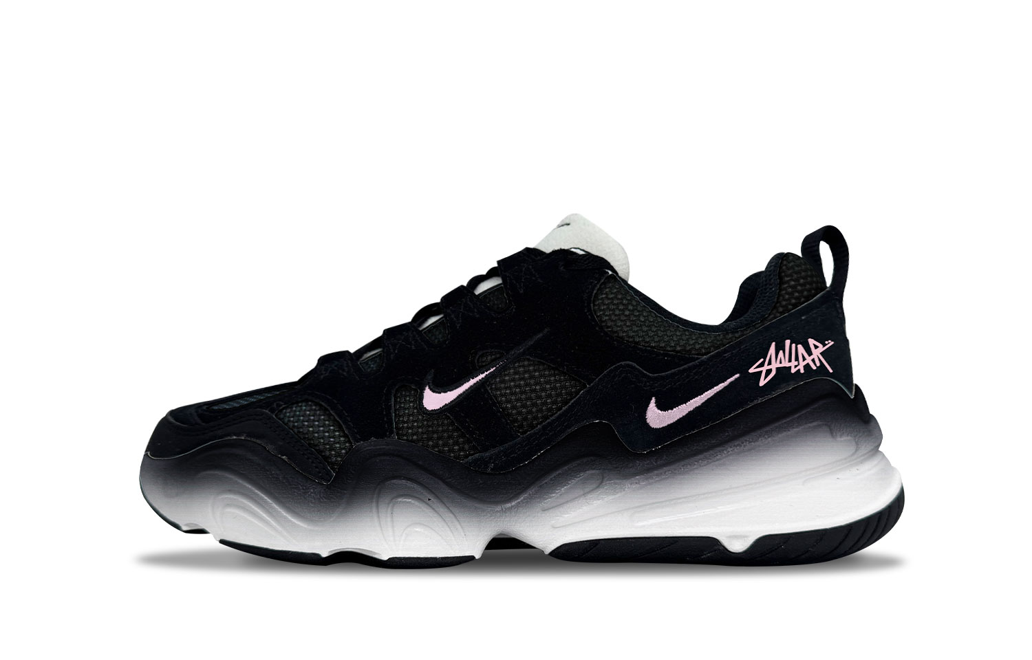 Nike Tech Hera Low top Casual Shoes Unisex Black Pink