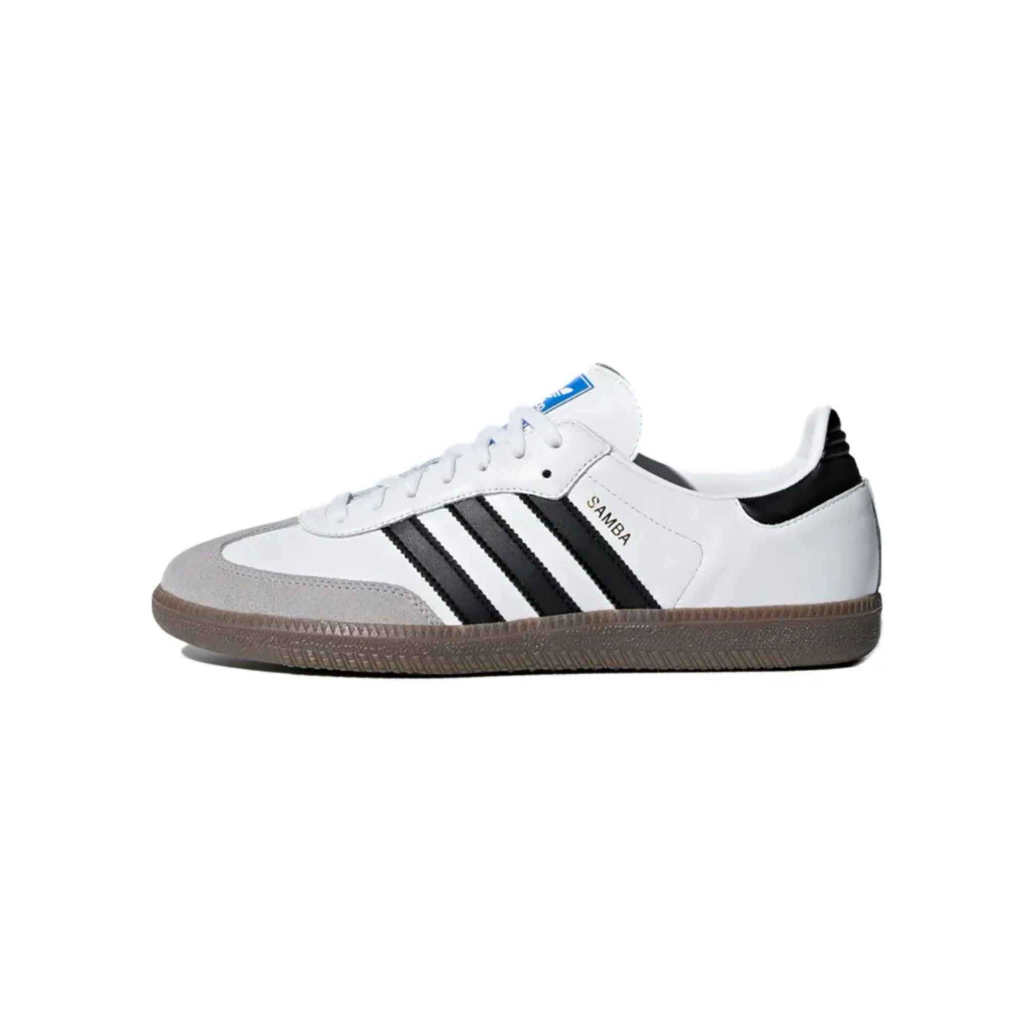Adidas Originals SAMBA OG WAO Anti Slip Wear Resistant Low Top Skateboard Shoes Unisex Silver Blue купить в интернет-магазине Yoocart с быстрой доставкой по России.