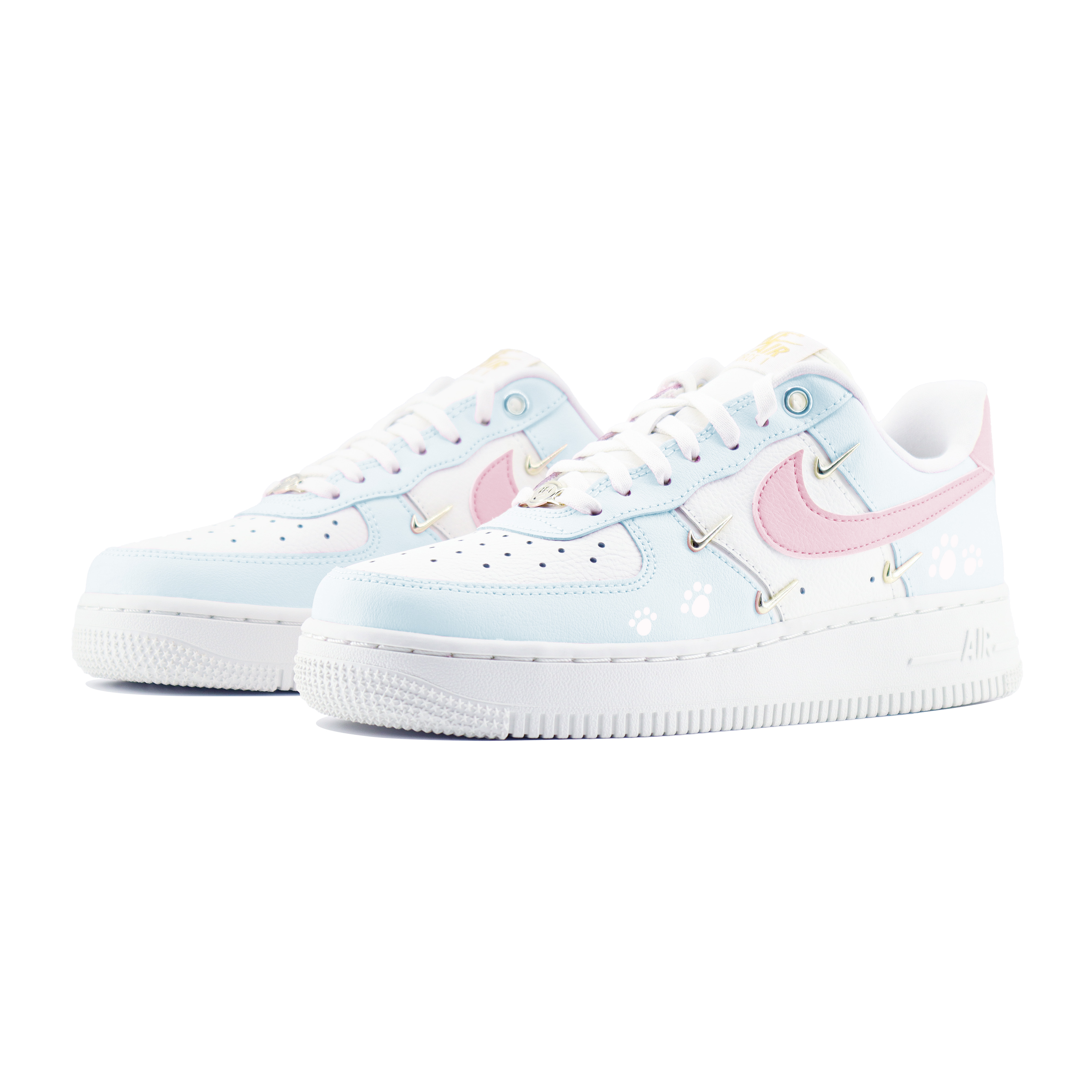 Nike Air Force 1 Abrasion Resistant Low Top Skateboard Shoes Unisex Blue White купить в интернет-магазине Yoocart с быстрой доставкой по России.