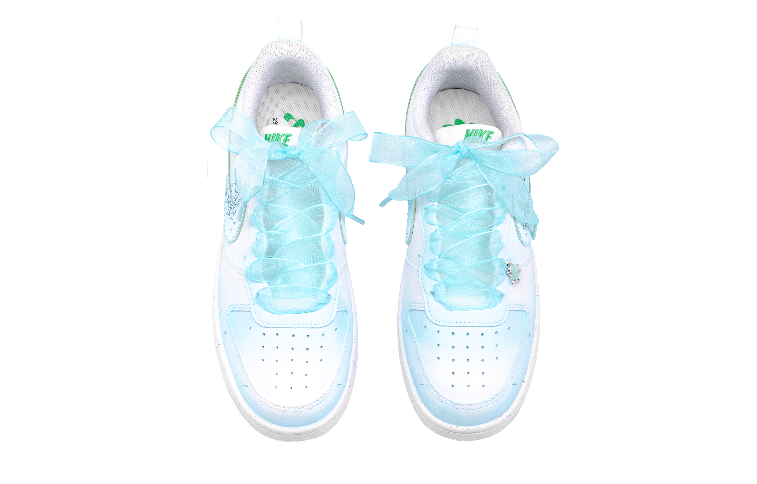 Nike Court Borough Anti Slip Wear Resistant Low Top Skateboard Shoes Women's Light Blue купить в интернет-магазине Yoocart с быстрой доставкой по России.