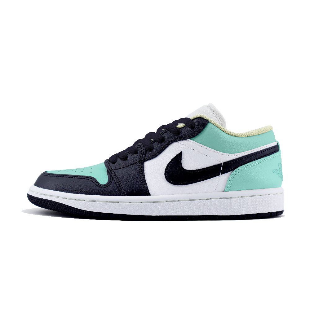 Jordan Air Jordan 1 Abrasion Resistant Low Top Vintage Basketball Shoes Unisex Black Blue