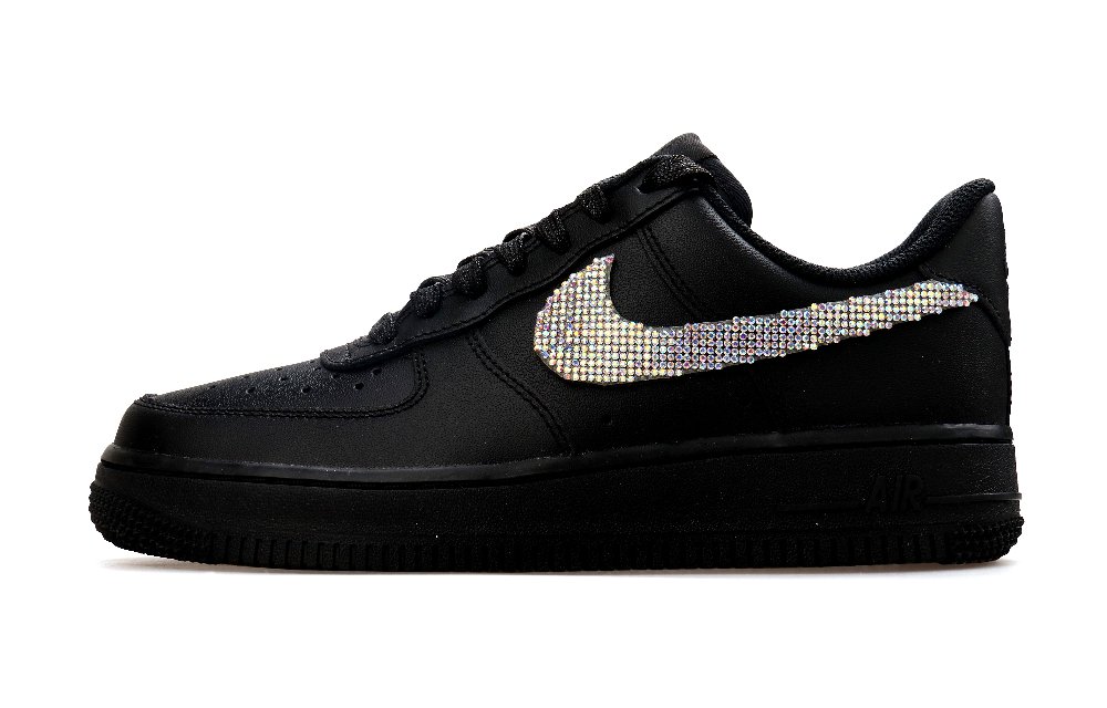 Nike Air Force 1 Low Top Skateboard Shoes Women's Black
