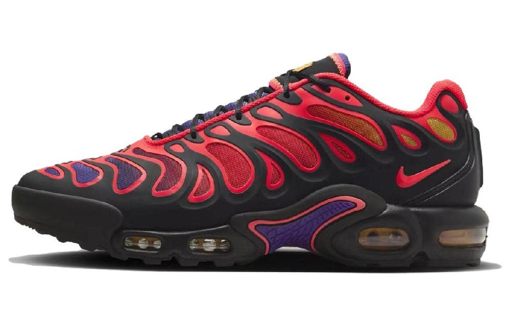 Nike Air Max Plus Повседневная обувь Низкие кеды Черно-красные Унисекс