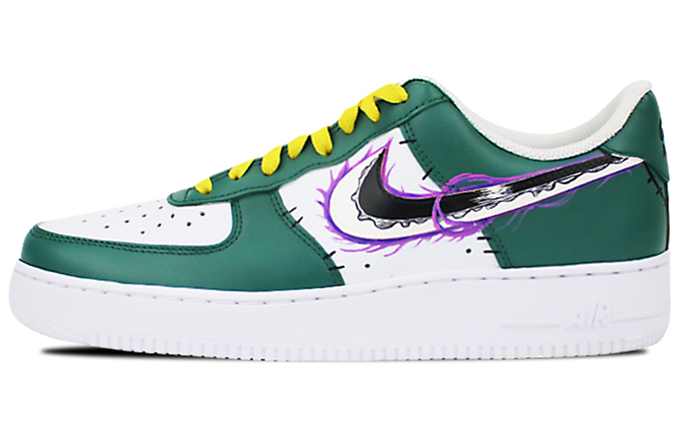 Nike Air Force 1 07 Air Force 1 Anti-Slip Wear-Resistant Low-Top Skateboard Shoes Unisex Yellow Green