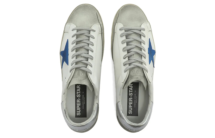 Golden Goose Super Star White Elecctric Blue Silver купить в интернет-магазине Yoocart с быстрой доставкой по России.