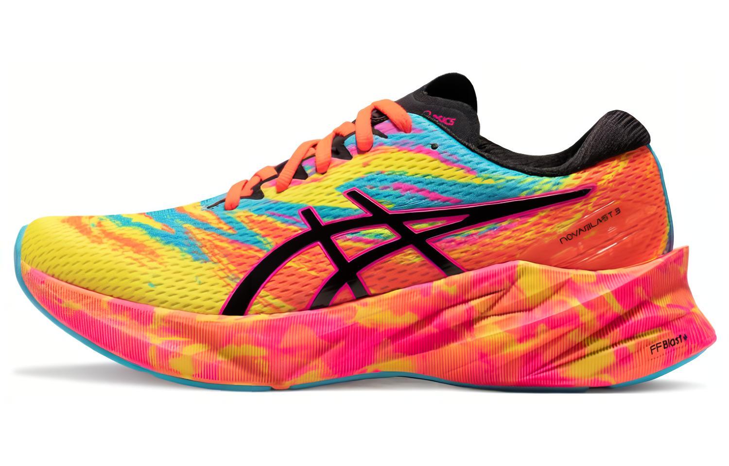 ASICS Novablast 3 Aquarium Vibrant Yellow Pink Women's