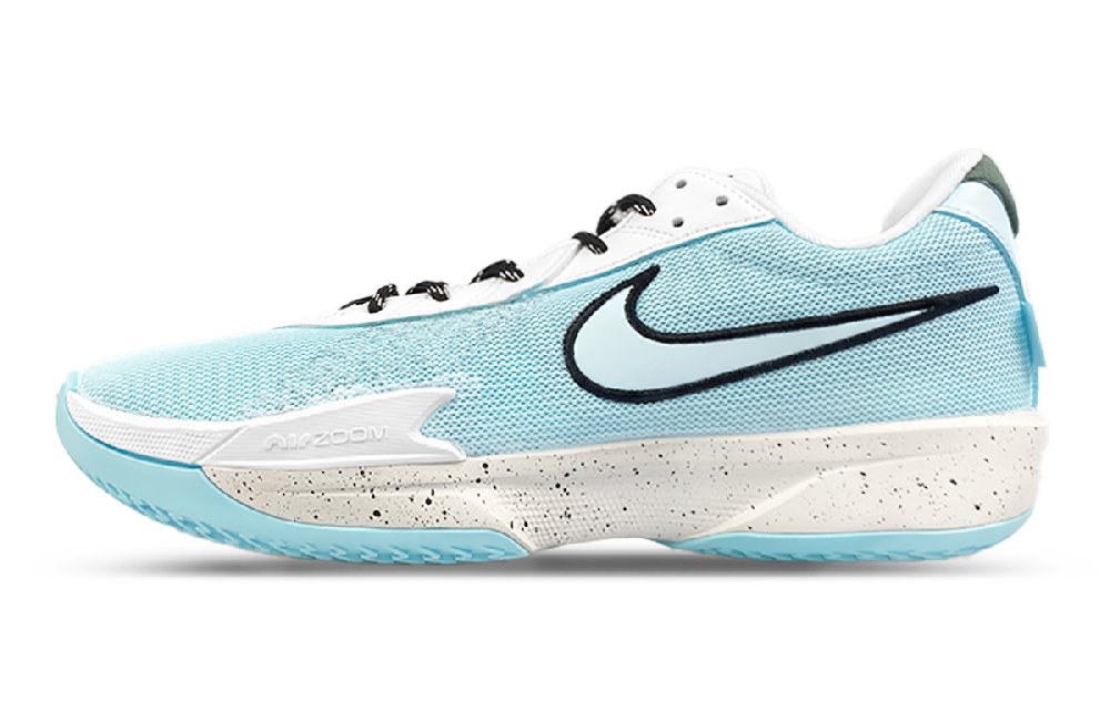 Nike Air Zoom G.T. Cut Academy Moisture-Wicking Coverage Breathable Low-Top Basketball Shoes Unisex Black White Blue