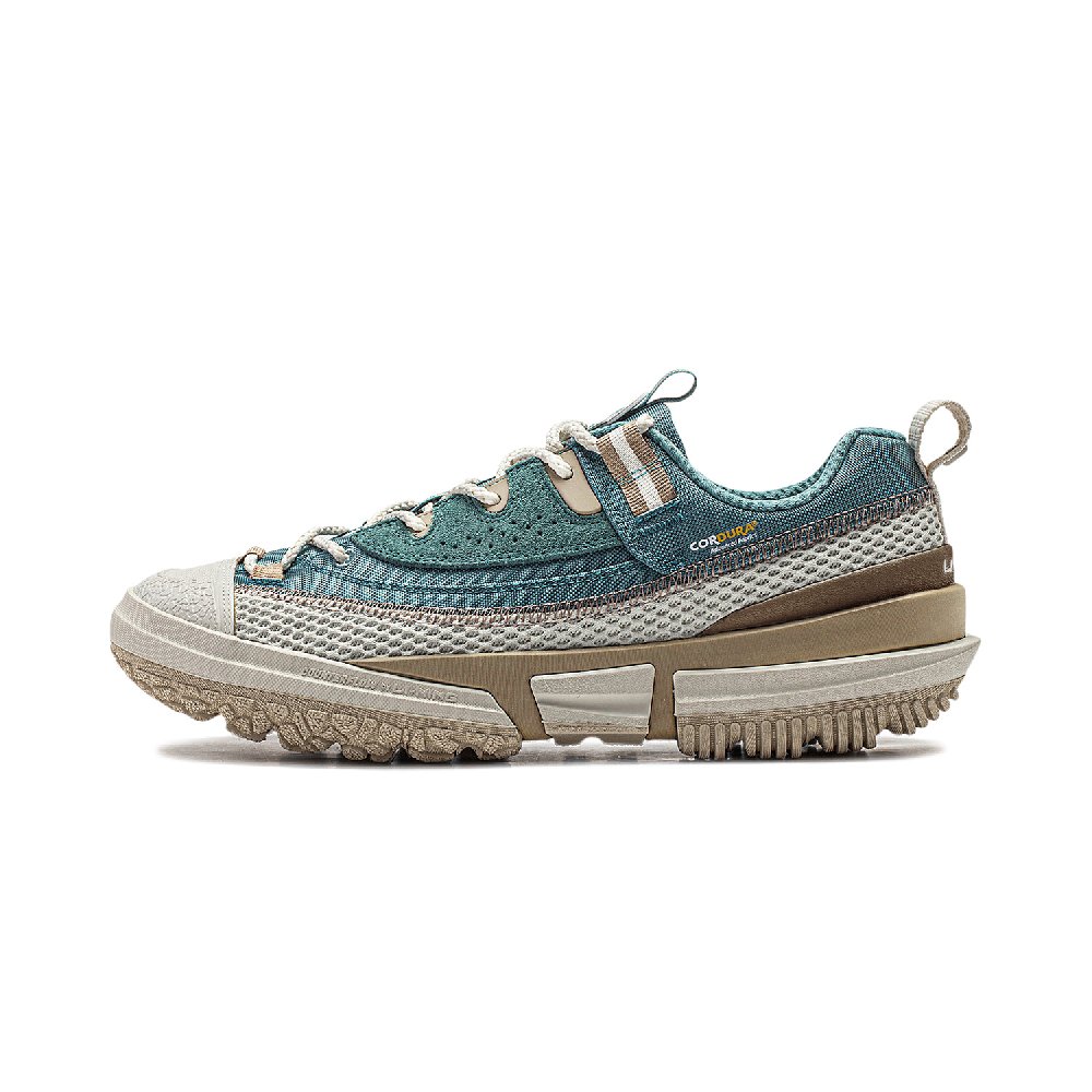 LiNing CF Tracing Collection Linchuan Lite Anti-Slip Wear-Resistant Low-Top Casual Shoes Women's Green White