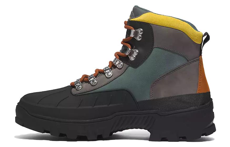 Timberland Water-Resistant Wear-Resistant Height Increasing Short Outdoor Boots Men's Black Green Gray