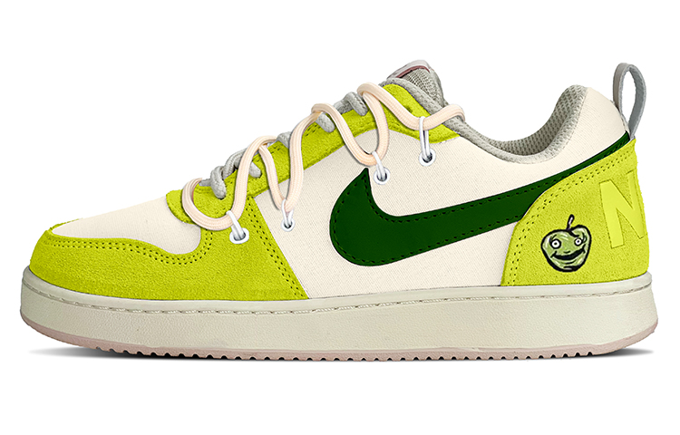 Nike Court Borough Low Top Skateboard Shoes Women's Beige Green
