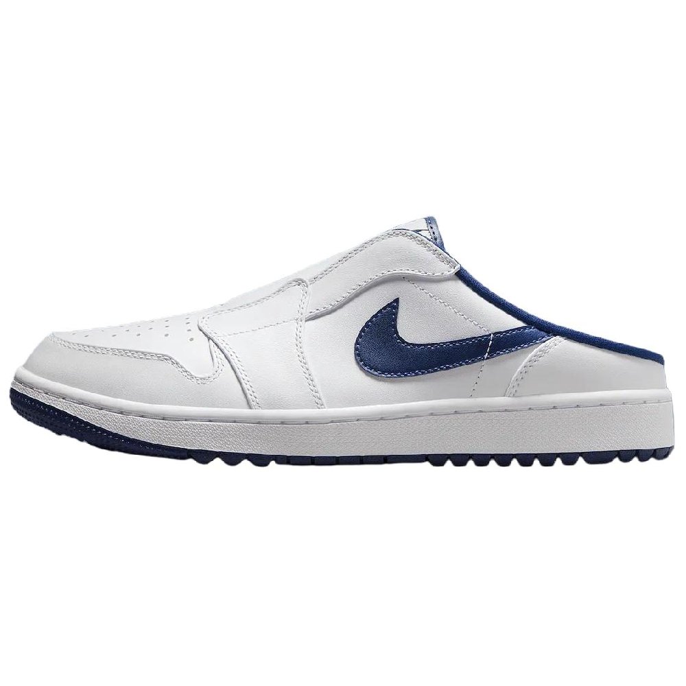 Jordan Air Jordan 1 Abrasion Resistant Low Top Golf Shoes Men's White Blue