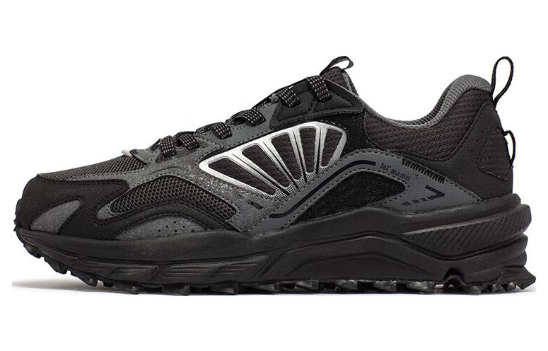 361° Abrasion Resistant Breathable Low Top Running Shoes Men's Black