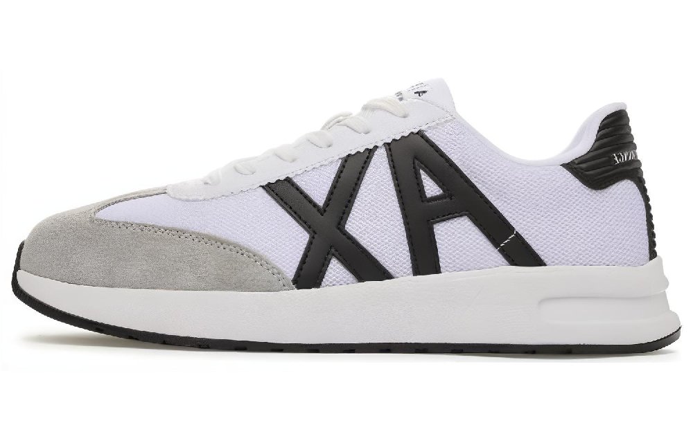EMPORIO ARMANI Low Top Casual Shoes Men's Gray White