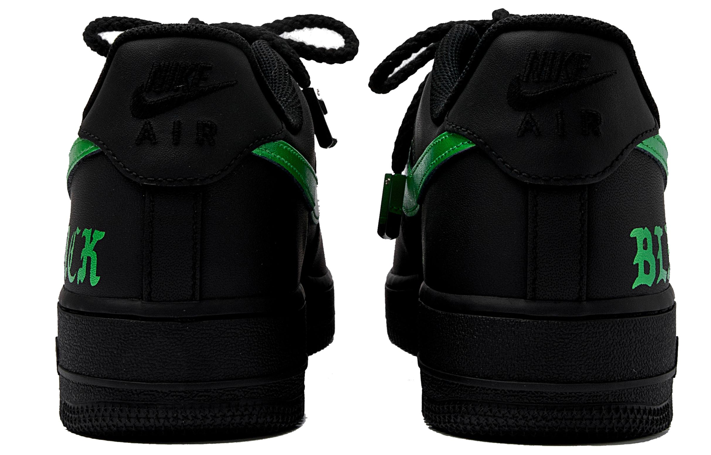 Nike Air Force 1 Low-Top Skateboard Shoes Unisex Black Green