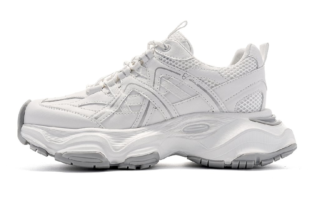 EBLAN Low Top Chunky Sneakers Unisex White Gray