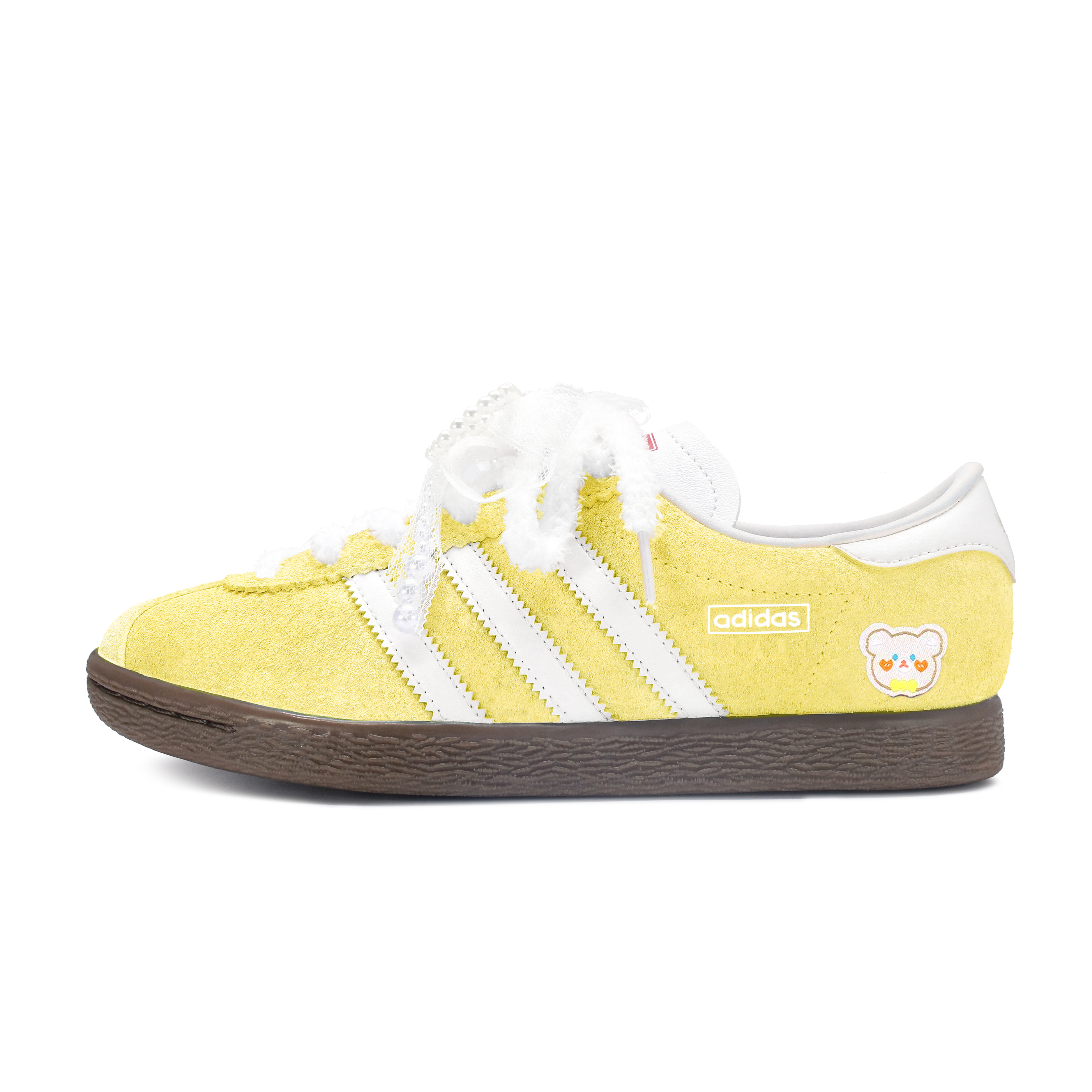 Adidas Originals Stadt Abrasion Resistant Low top Skateboard Shoes Unisex Yellow White