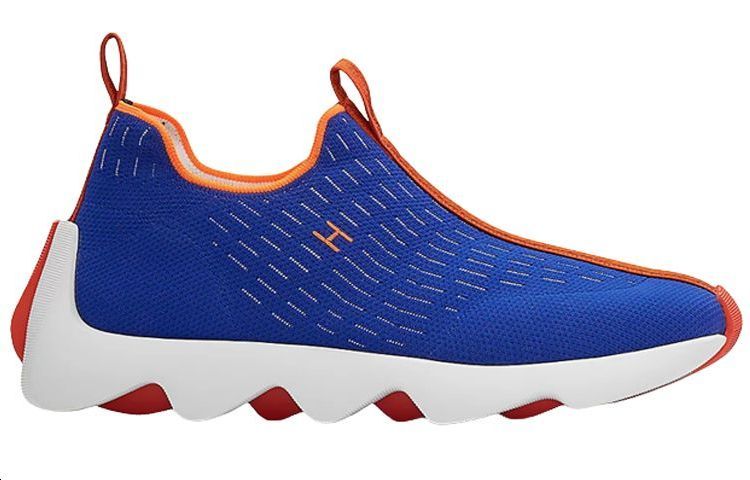 HERMES Abrasion Resistant Breathable Low top Casual Shoes Men's Blue