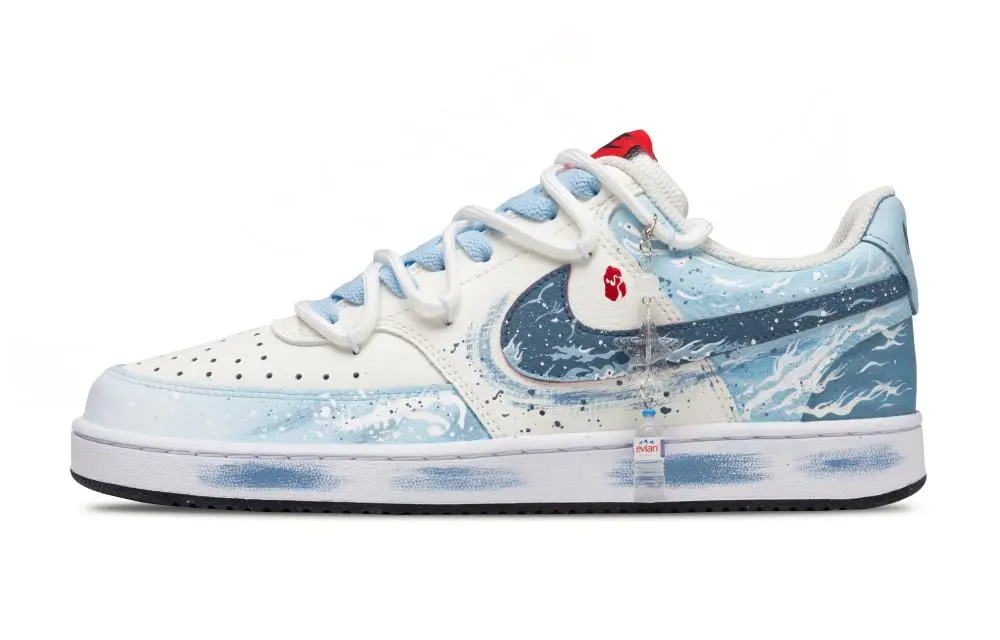 Nike Court Vision 1 Cloud Top Heavenly Palace Shock Absorbers Low Top Skateboard Shoes Men's Sky Blue